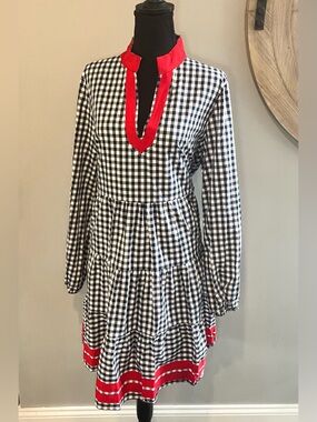 Sail to Sable Charlotte Gingham Dress Size Large